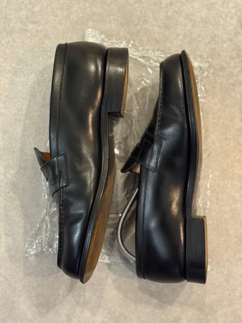 J.M. WESTON 180 ローファー ボックスカーフ 旧ロゴ 7F ワイド - メルカリ