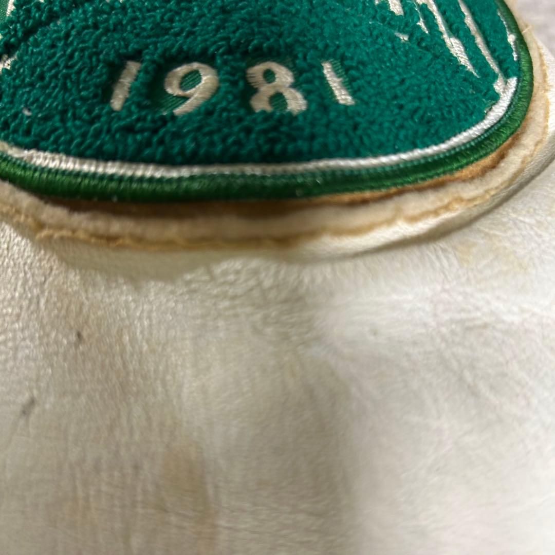 70s 80s ヴィンテージDeLONG デロング スタジャン レザー切替 46