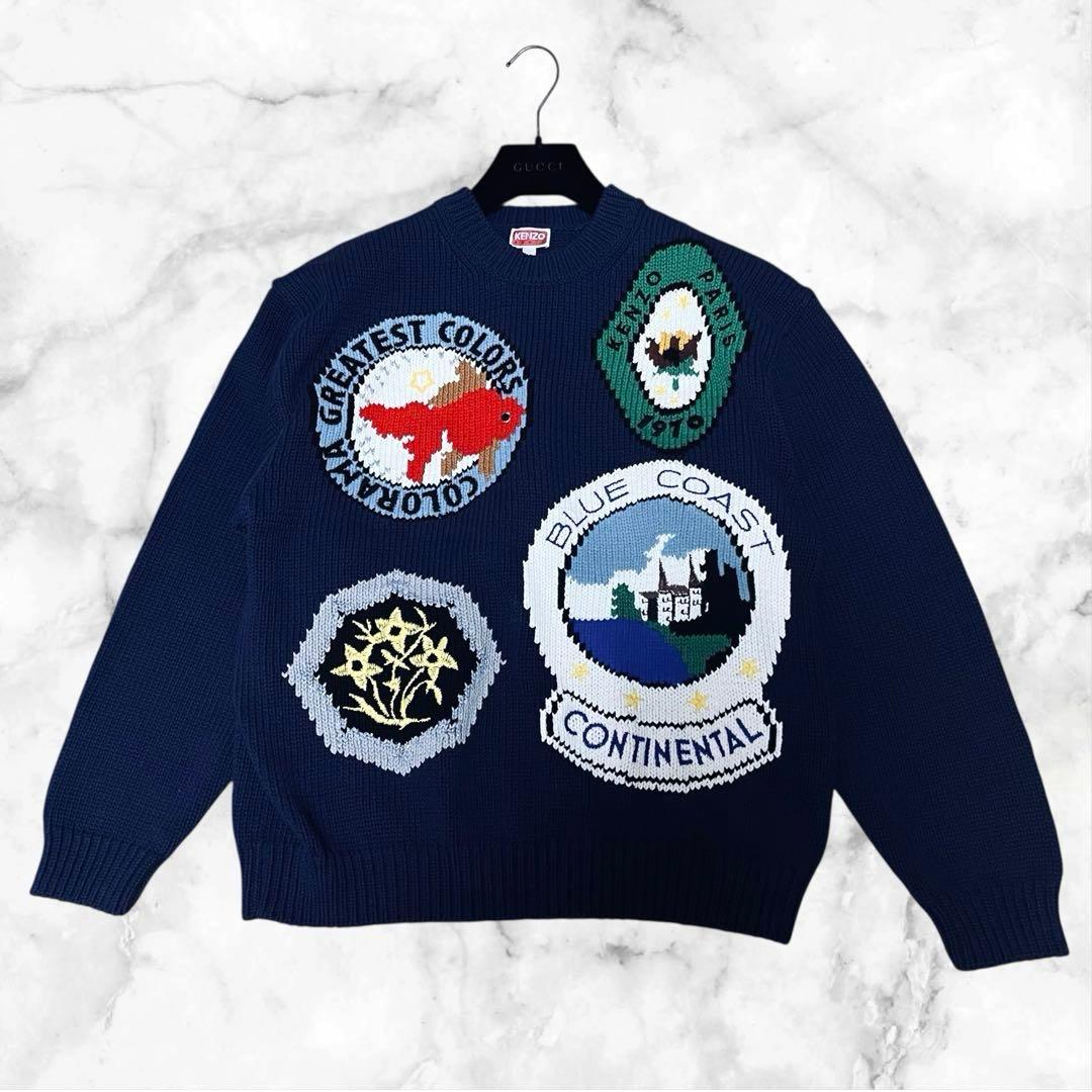 美品✨ ケンゾー 手刺繍 ニットセーター KENZO Travel 24SS - メルカリ