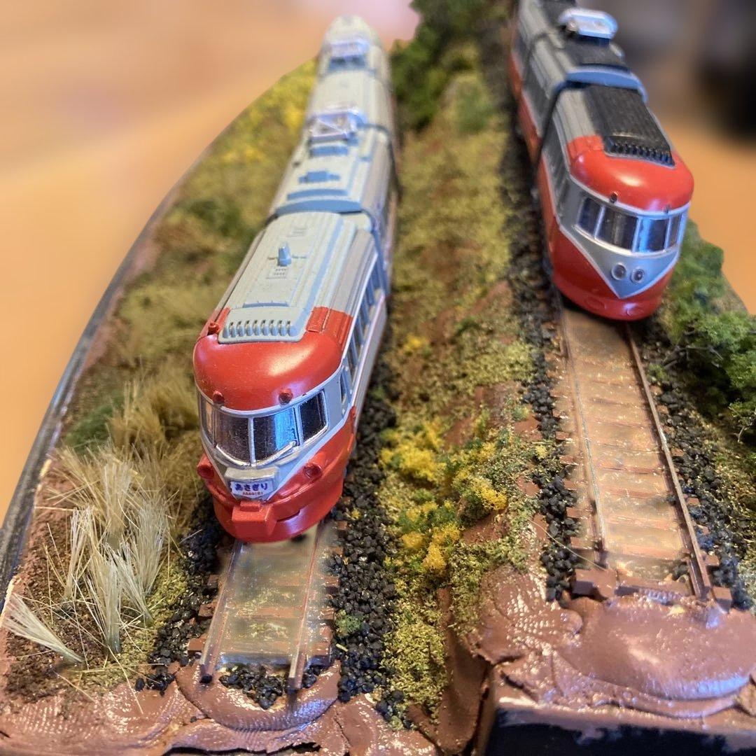 小田急ロマンスカー3000系Nゲージ鉄道模型 ジオラマ - メルカリ