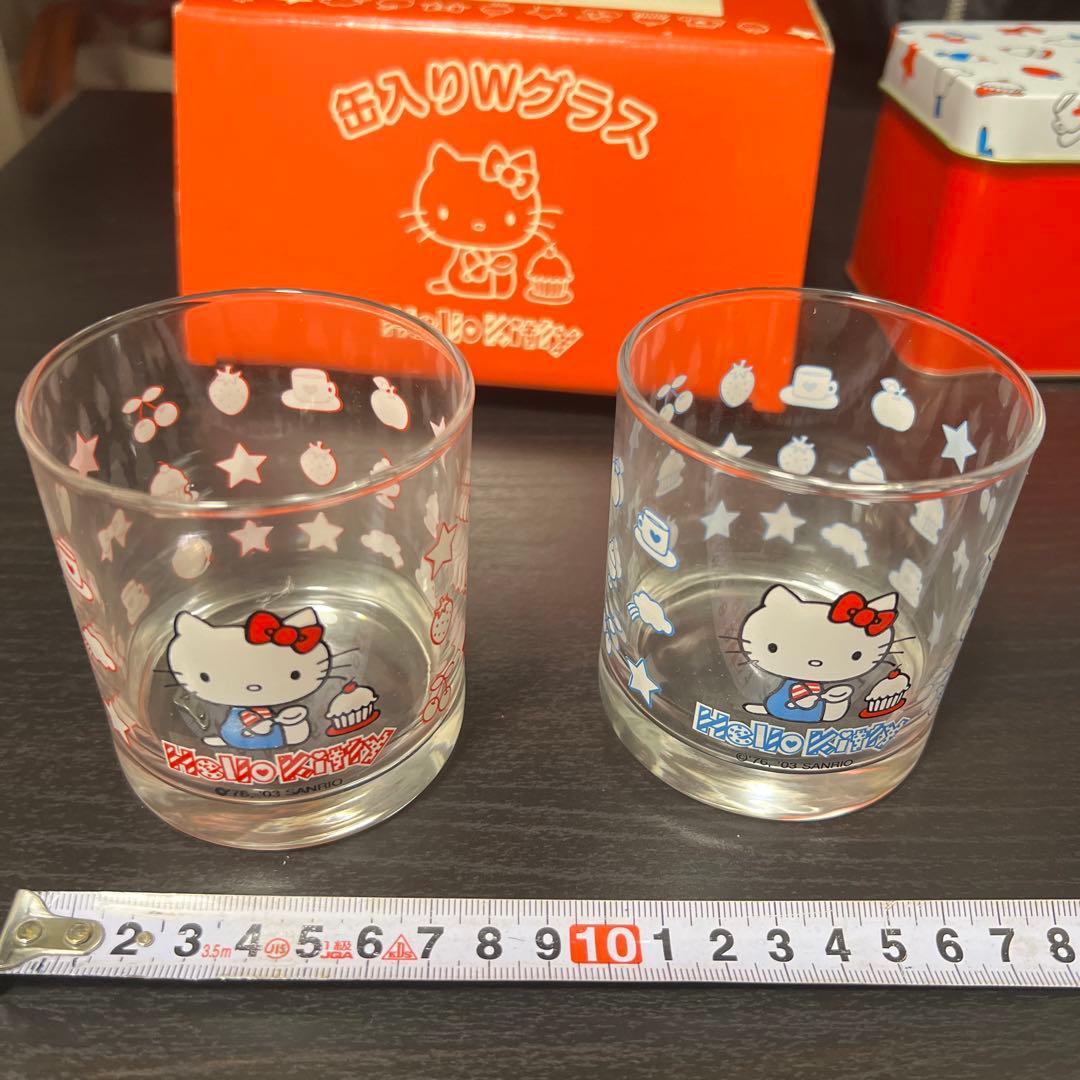 レア物】 新品未使用 ハローキティ ガラス 2個セット缶入り - メルカリ