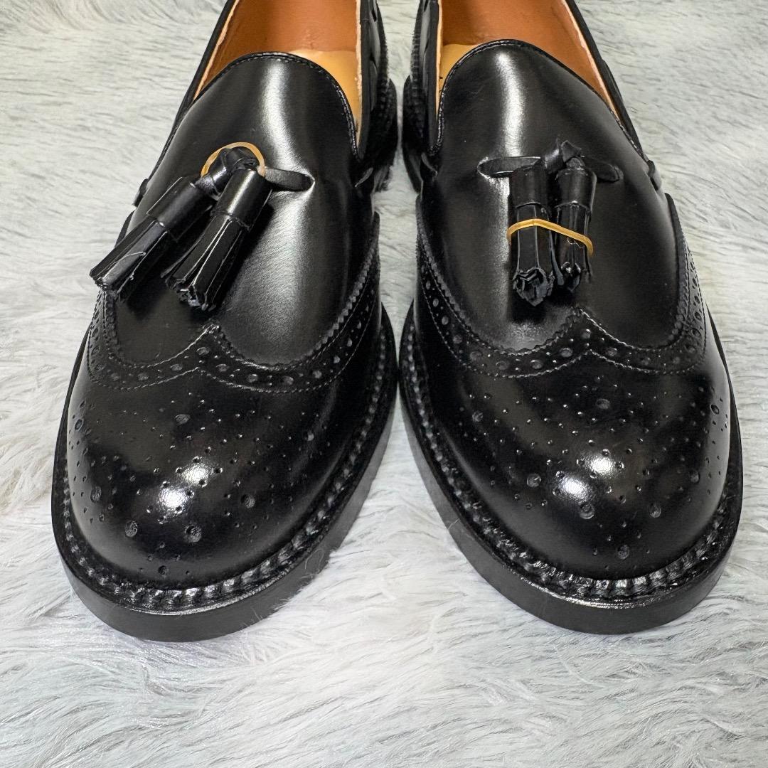 新品✨REGAL 25.5cm タッセルローファー J647 ウイングチップ黒