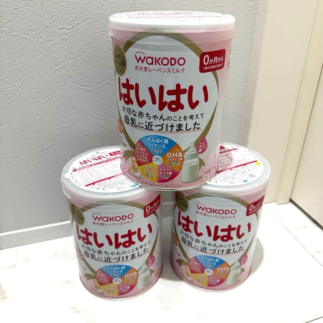 新品未使用]WAKODO はいはい 800g 粉ミルク 3缶 - メルカリ