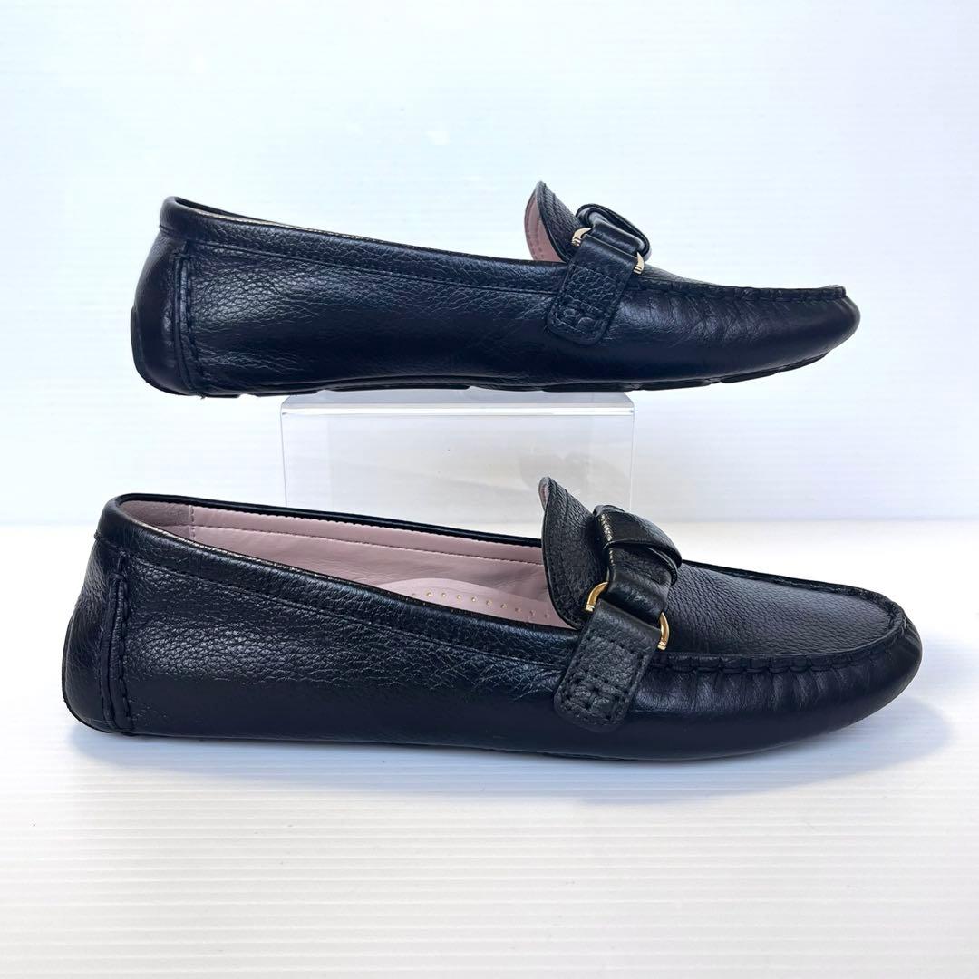 未使用級✨ コールハーン エミーノット ドライバー 黒 レザー 24.5cm