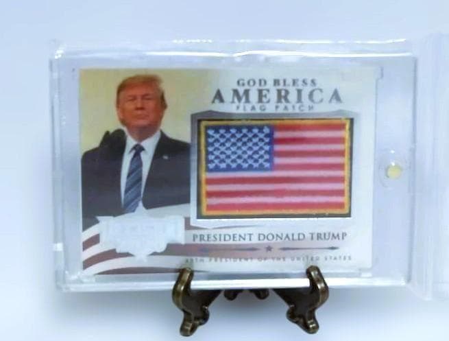 お宝品】アメリカ大統領 ドナルド・トランプ 国旗パッチカード - メルカリ