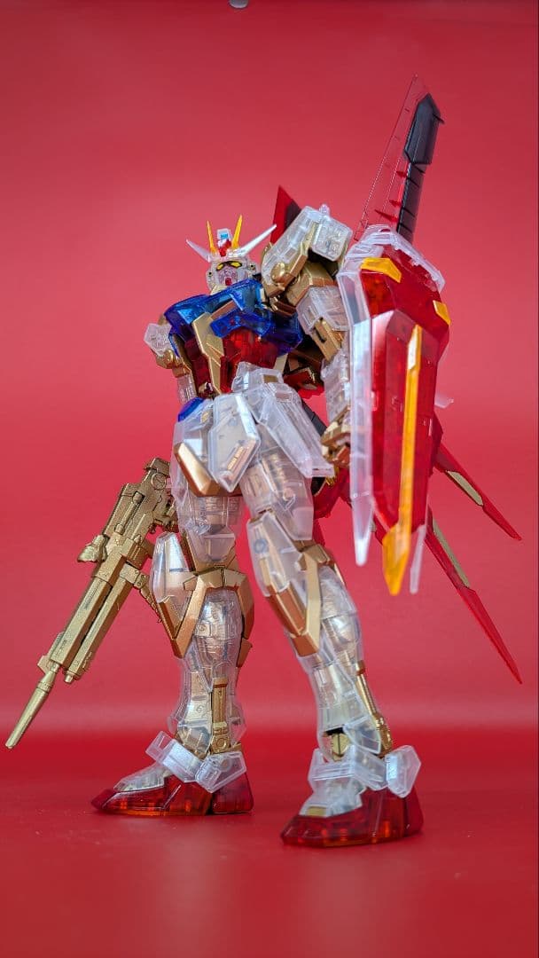 MG 1/100 エールストライクガンダム Ver.RM ソリッドクリア 完成品 ガンプラ一番くじ2023 B賞 MG 1/100 エールストライクガンダム Ver.RM