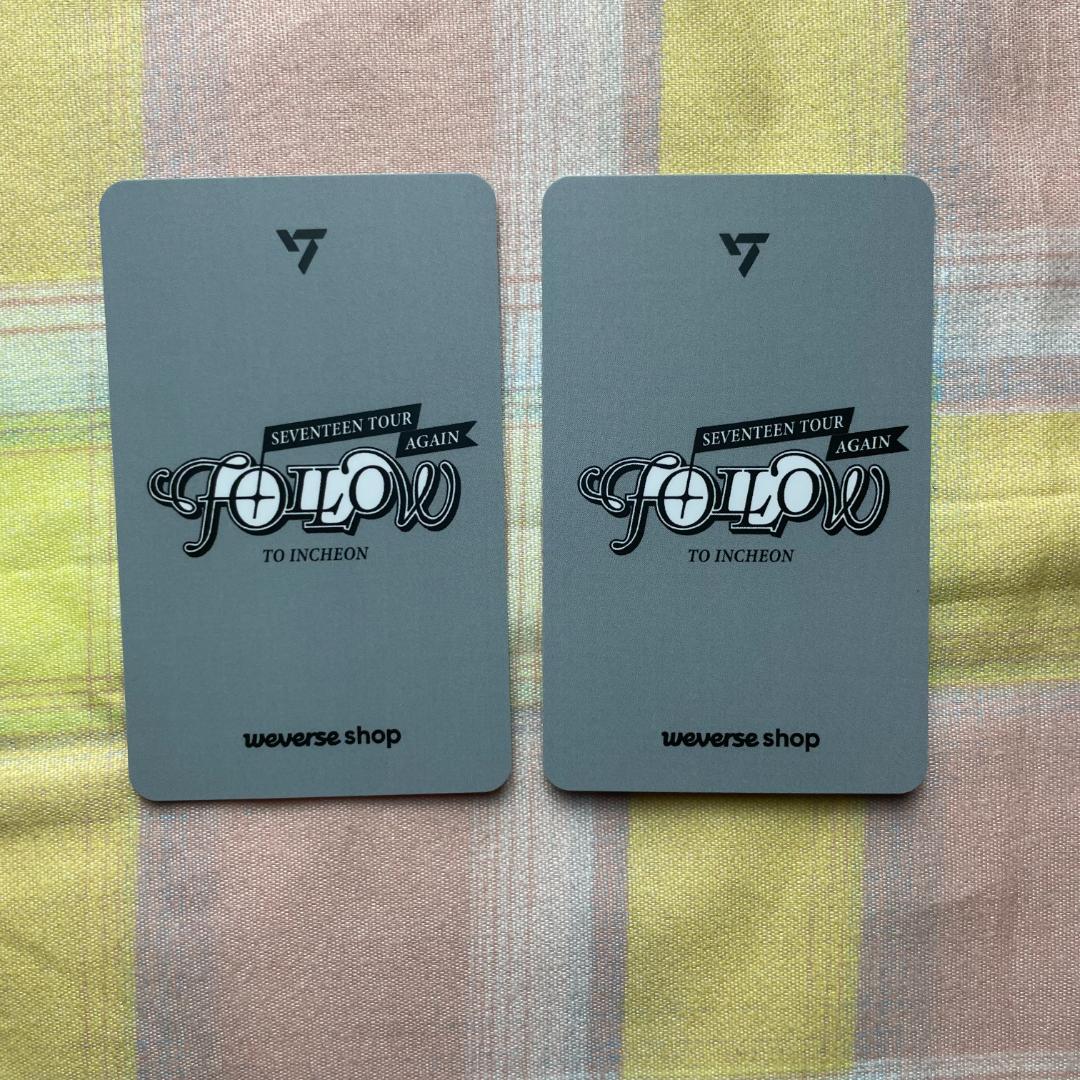 SEVENTEEN FOLLOW AGAIN セブチ仁川会場限定トレカ2枚セット - メルカリ