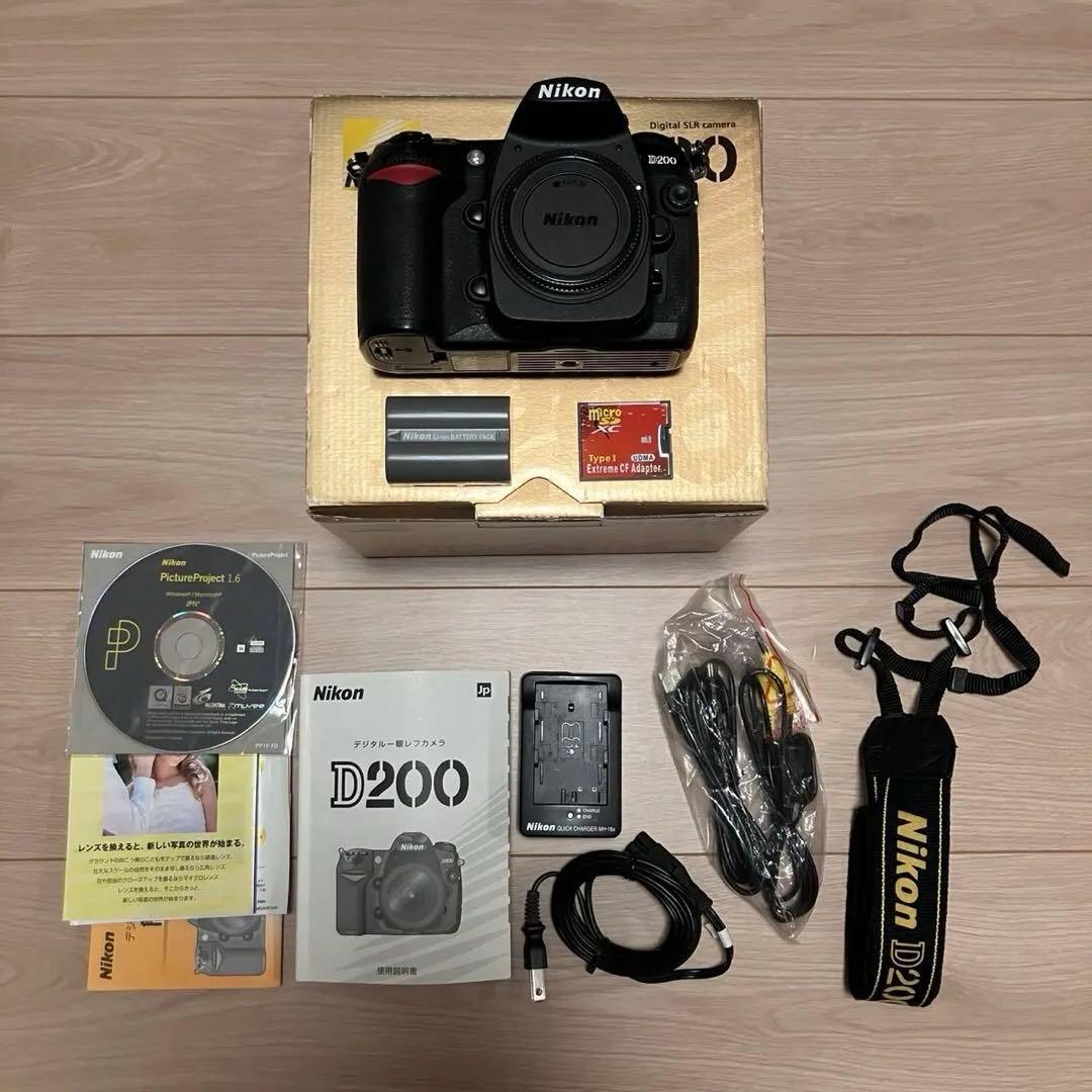 Nikon D200 ショット数4821枚 CFアダプター 付き - メルカリ