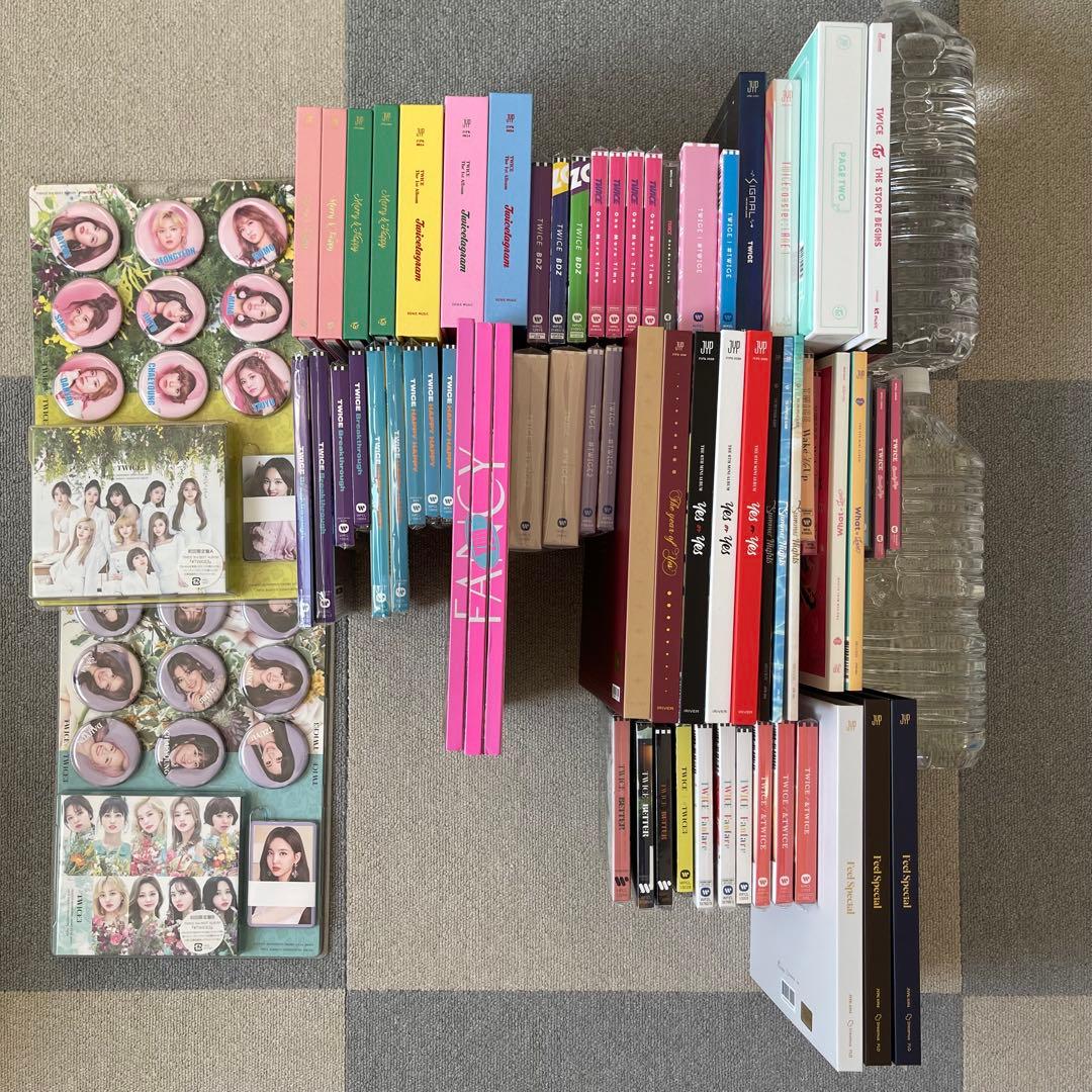 twice アルバム　CD　まとめ売り TWICE アルバム CDまとめ売りトレカ付き - メルカリ