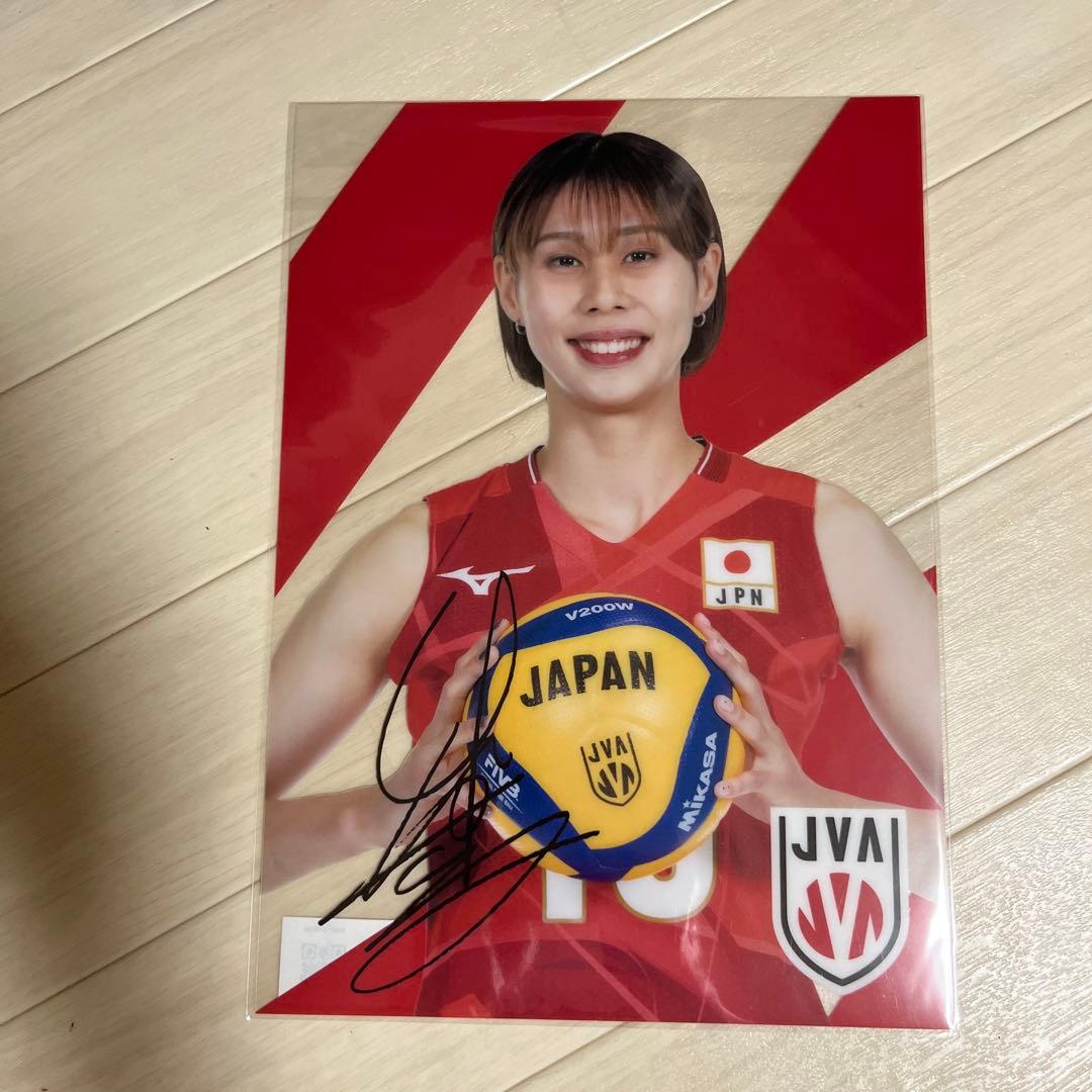 バレーボール女子日本代表 和田由紀子 クリアポスター NECレッド