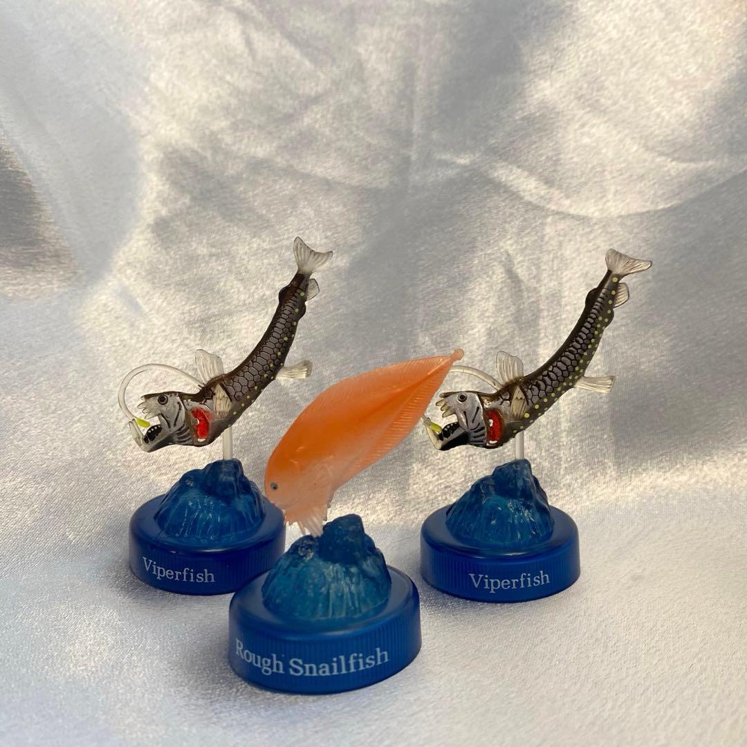 深海生物 フィギュア コレクション ボトルキャップ 3個セット 新品