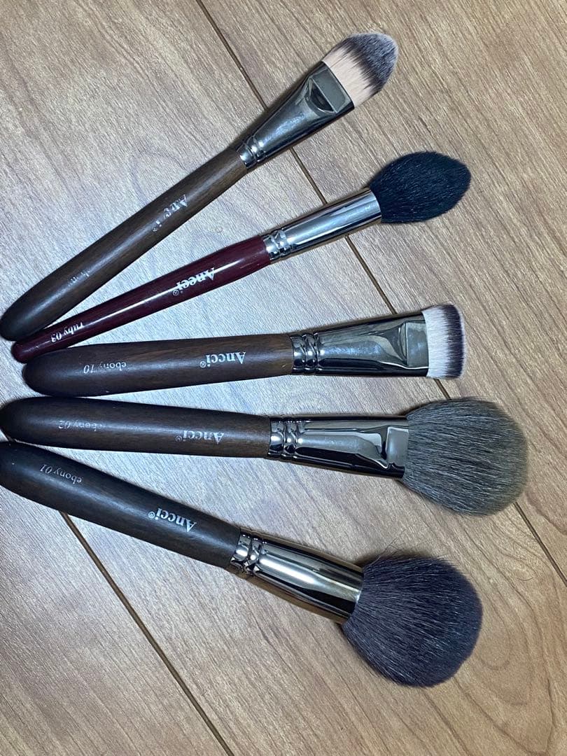 ANCCIブラシ 5本 セット 天然毛でこの価格】ancciブラシ👩‍🎨 韓国ホンデで列ができる人気＆高