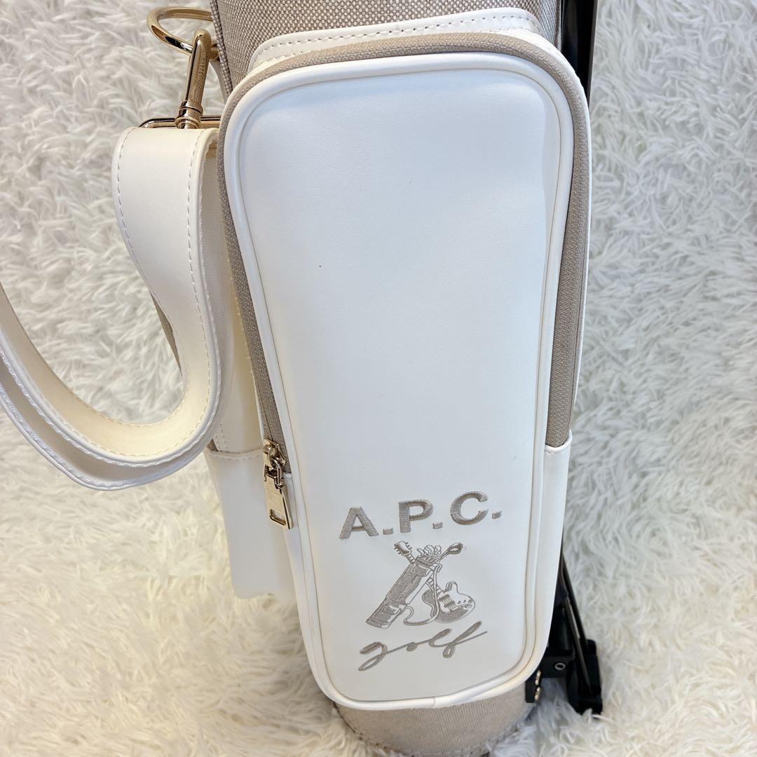 美品✨ A.P.C. ゴルフ JEAN スタンド付 キャディバッグ ベージュ