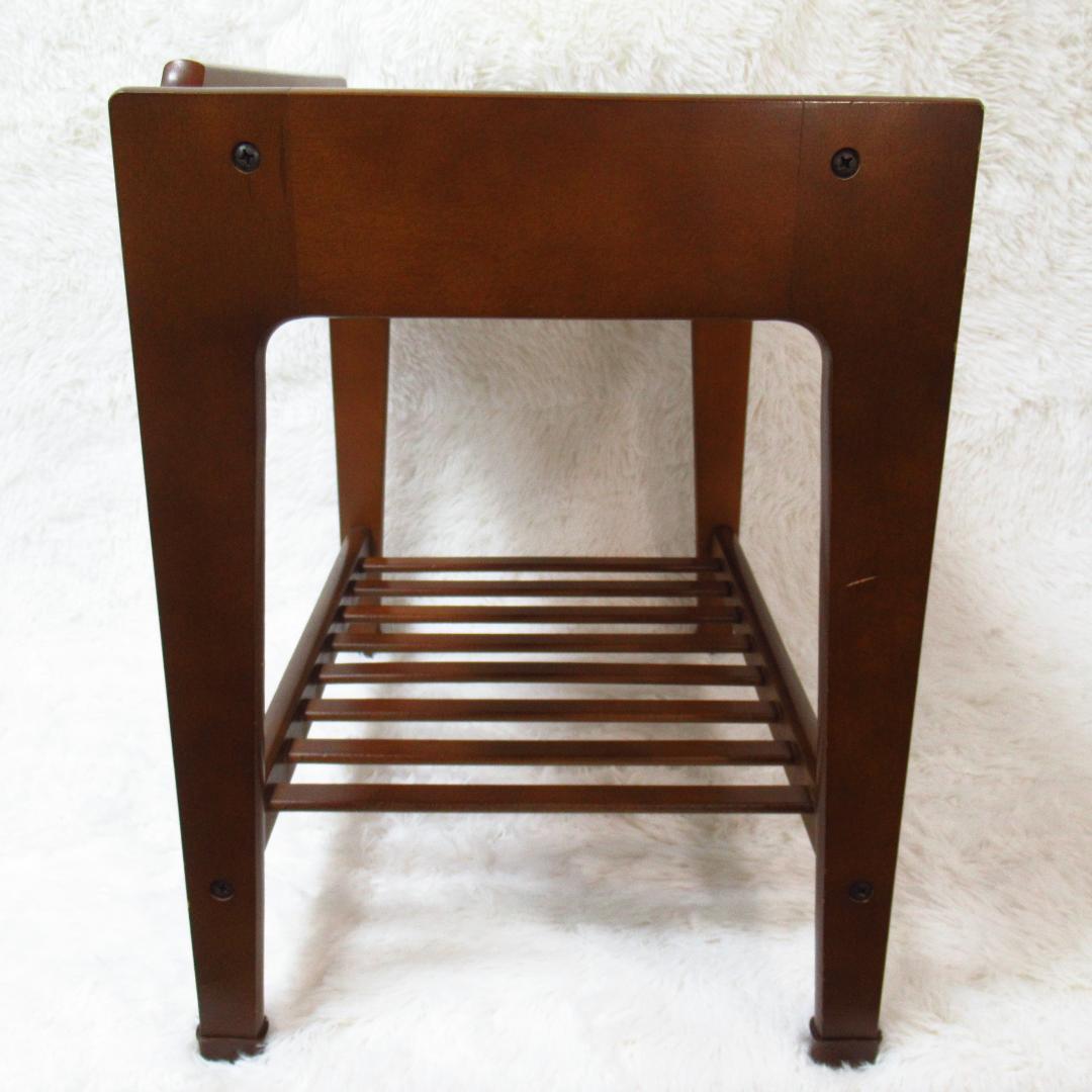 カリモク サイドテーブル コーヒーテーブル 昭和後期 引き出し付き レトロ