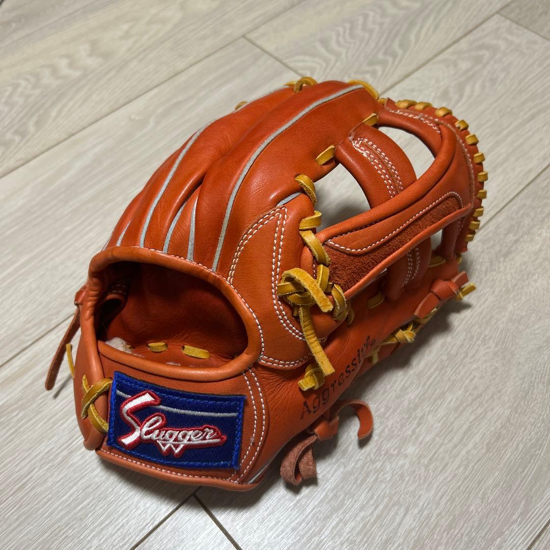 あきら　久保田スラッガー　24MS 木浪選手、中野選手使用 軟式グローブ 受注生産】【返品不可】注文から約4ヶ月後以降発送予定 野球 久保田