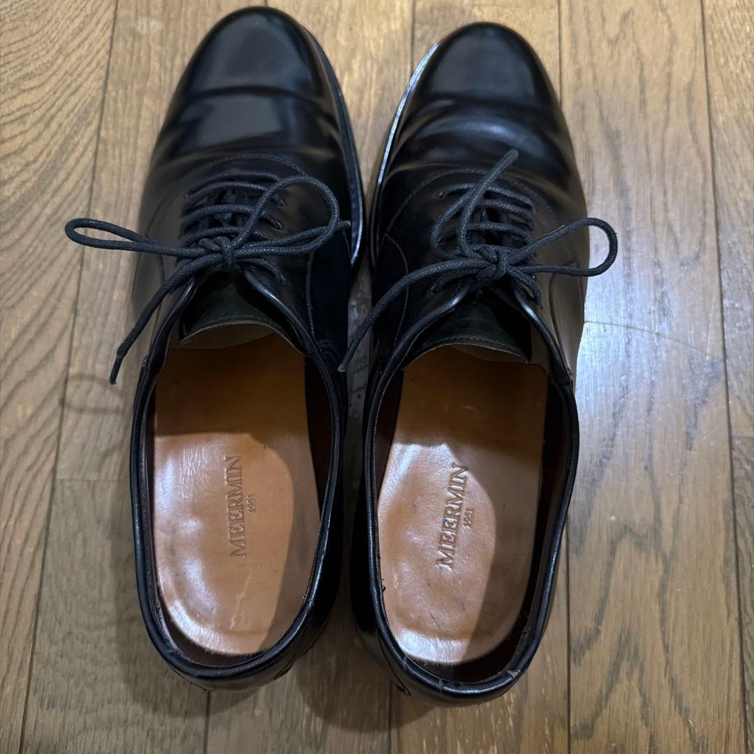 MEERMIN メルミン コードバン サドルシューズ ブラック 7 - メルカリ