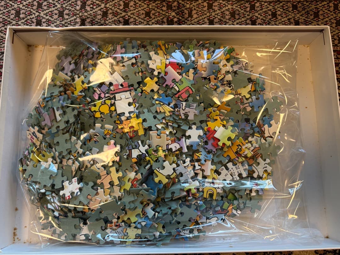 中古品】スヌーピーカレンダージグソーパズル 1990年版 1000ピース