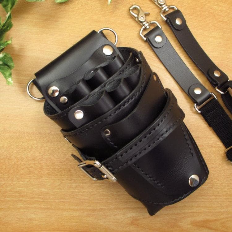 オールブラック　６丁差し　本革シザーケース　SCA-150/CKA オールブラック 7丁差し 本革シザーケース SCA-254/CKA - メルカリ