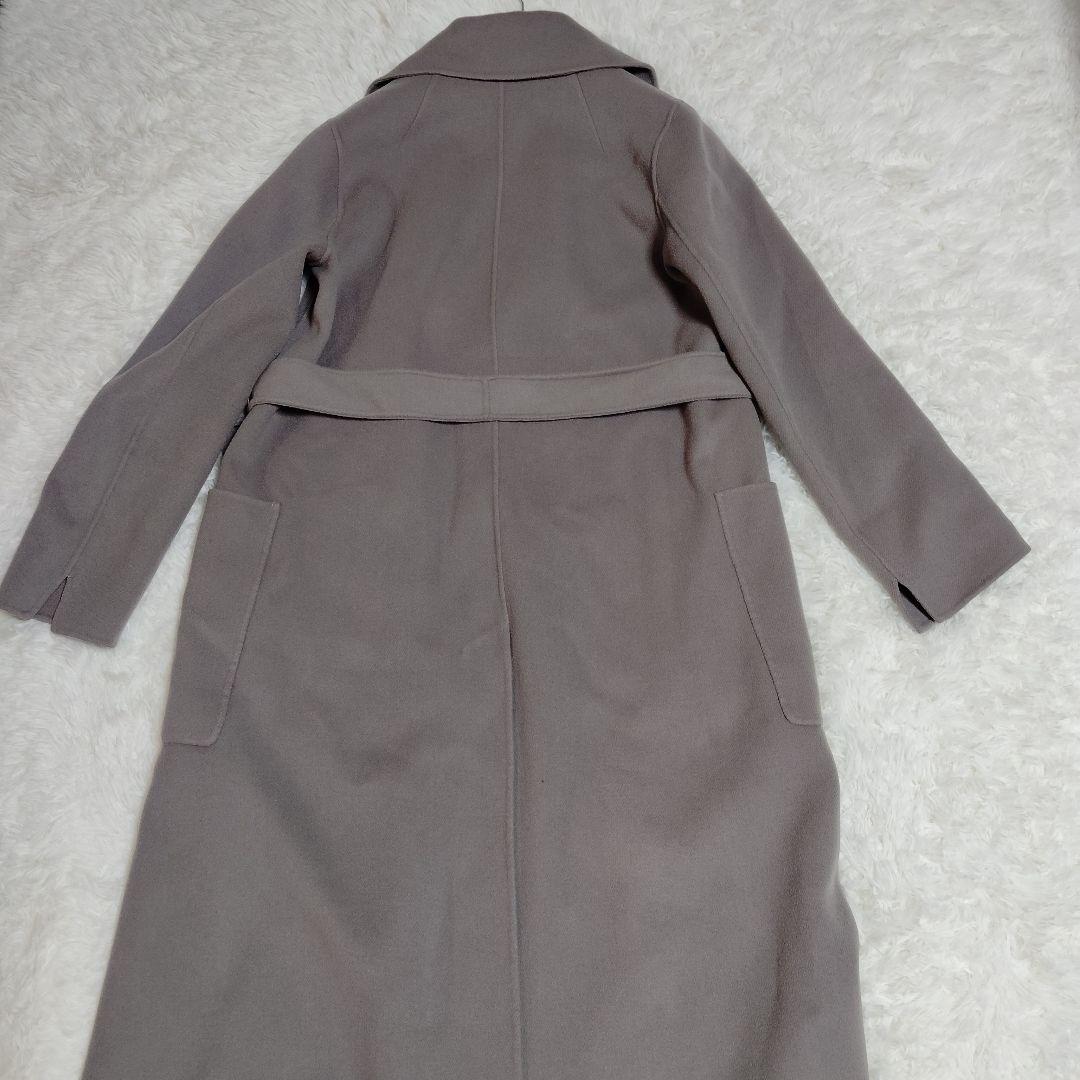 美品 マックスマーラ クチートアマーノ ダブルフェイス 40 グレー L