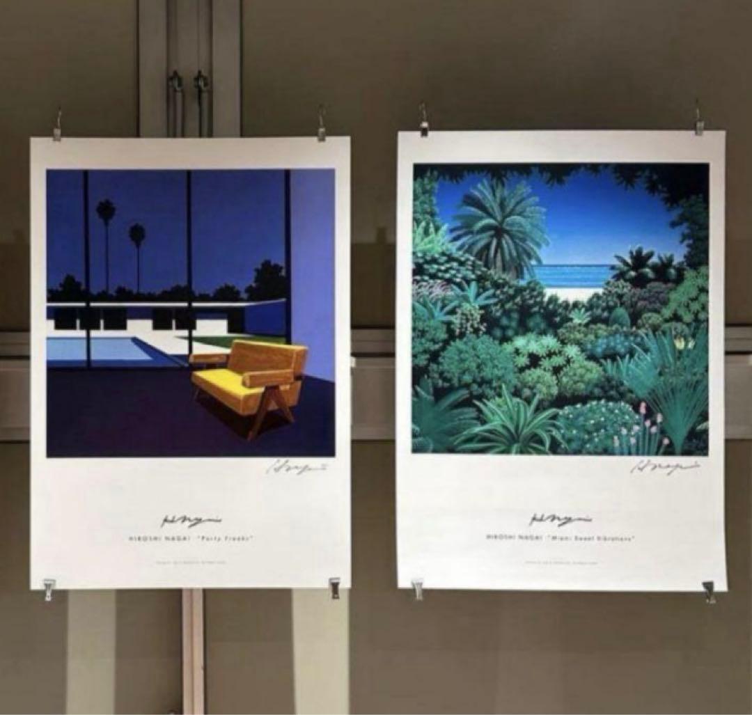 新品未使用 永井博 直筆サイン入り ポスター - メルカリ