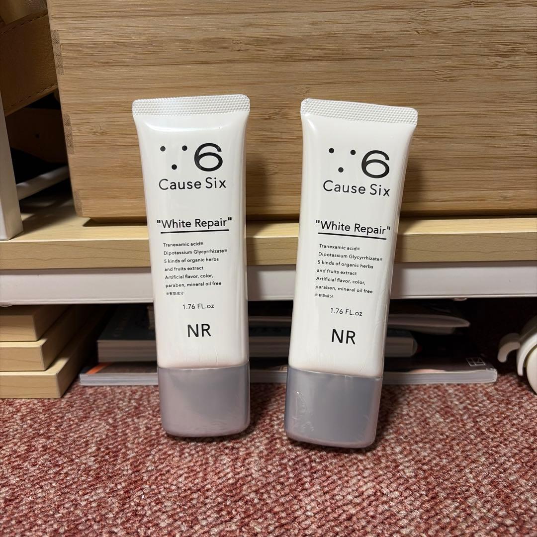 新品未開封】 コーズシックス ホワイトリペア Cause Six 2本 - メルカリ
