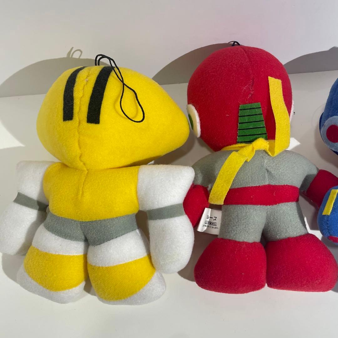 レア CAPCOM カプコン ロックマン ぬいぐるみ 4種 まとめ 当時物