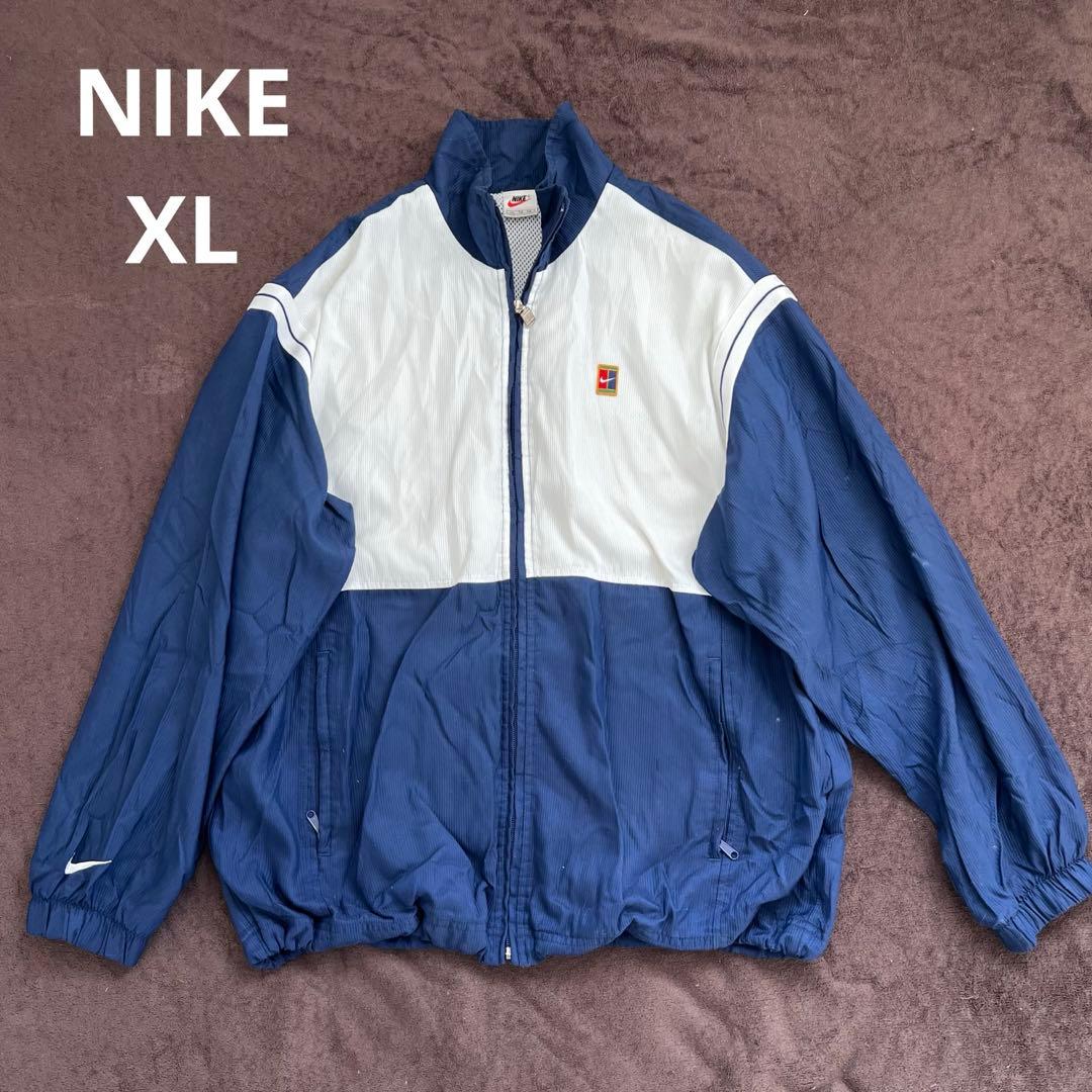 NIKE 90s 白タグ ナイキ XL ナイロンジャケット ビッグ レア 古着の