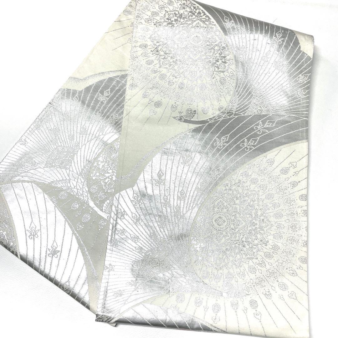 A1856 ○高級 正絹 片面全通リバーシブル 袋帯 華文 花文 - メルカリ