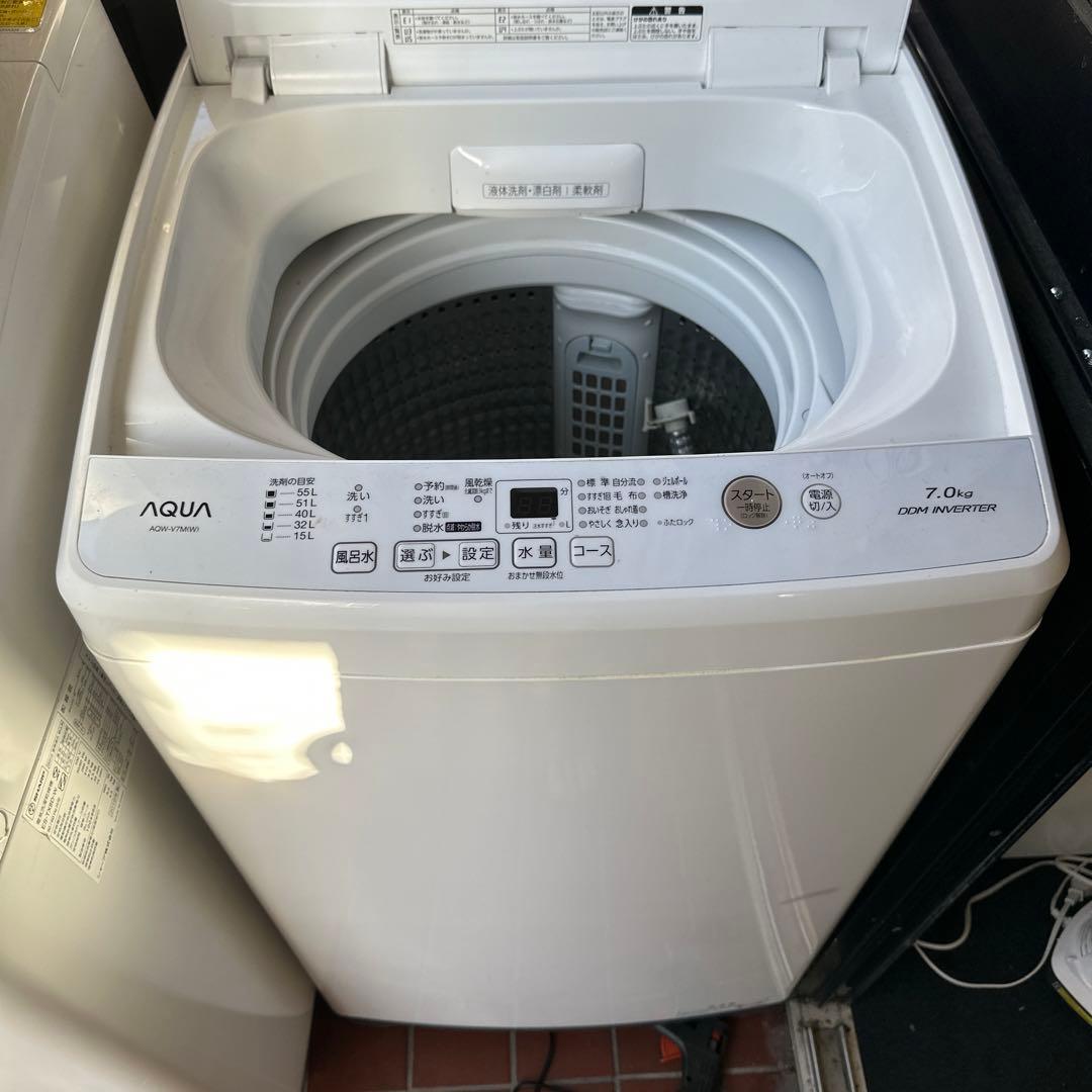 AQUA 7.0kg 縦型洗濯機 本体