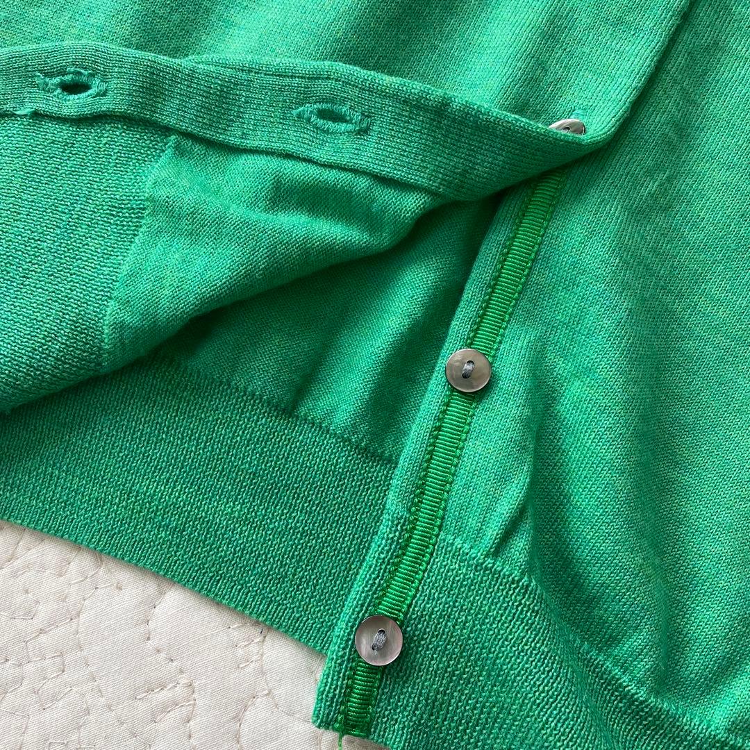 MACPHEE 14Gプレーンウール クルーネックカーディガン - メルカリ