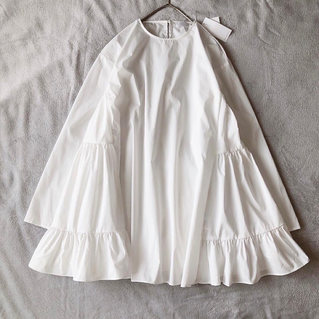 【新品タグ付き】2025 Sono ソーノ チュニックブラウス ホワイトAライン 新品タグ付き】2025 Sono ソーノ チュニックブラウス ホワイトAライン