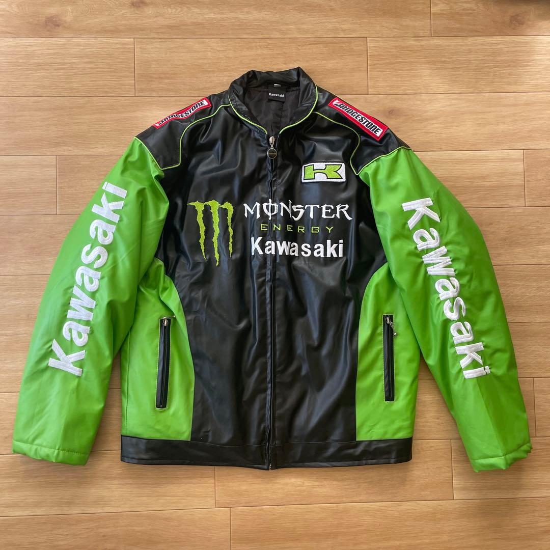 カワサキ モンスターエナジー バイク ジャケット ジャンバー XLサイズ