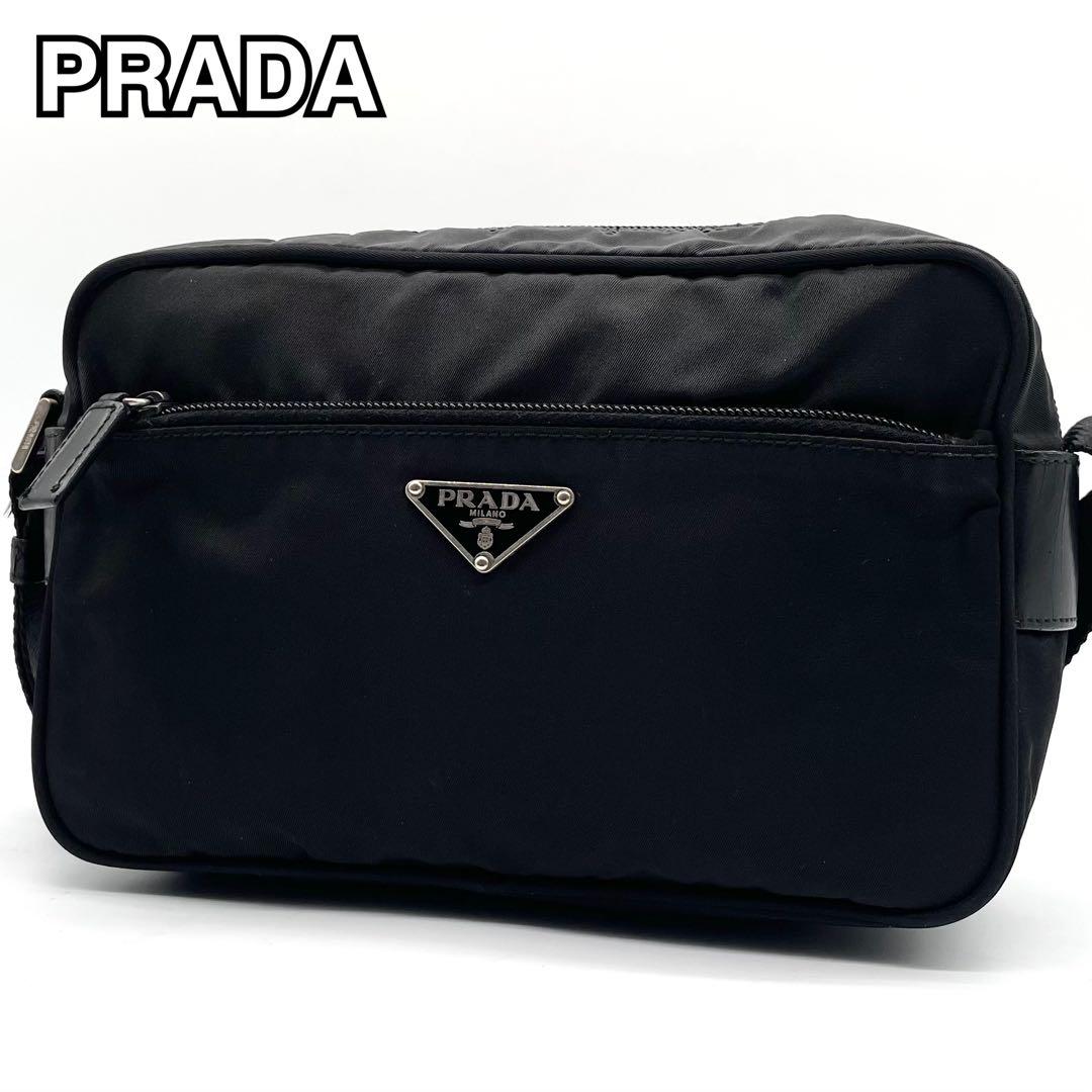 美品✨プラダ ショルダーバッグ カメラバッグ ナイロン 三角ロゴ
