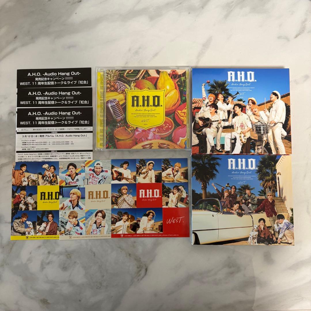 WEST. A.H.O. アルバムDVD 初回A,B,通常盤 A.H.O. -Audio Hang Out- ［CD+DVD+ブックレット］＜初回盤A＞/WEST.