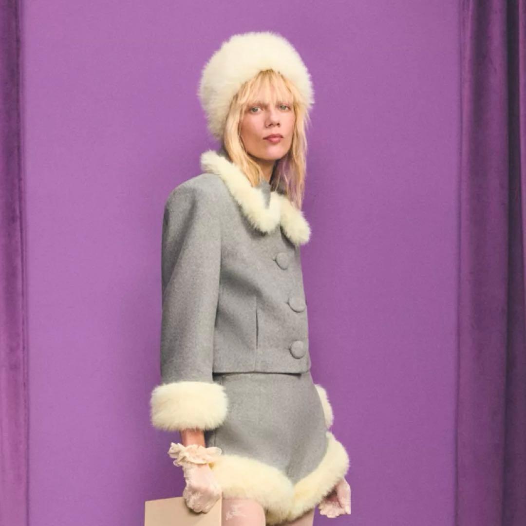 ZARA×Disney×ハリーランバート】コントラストフェイクファージャケット