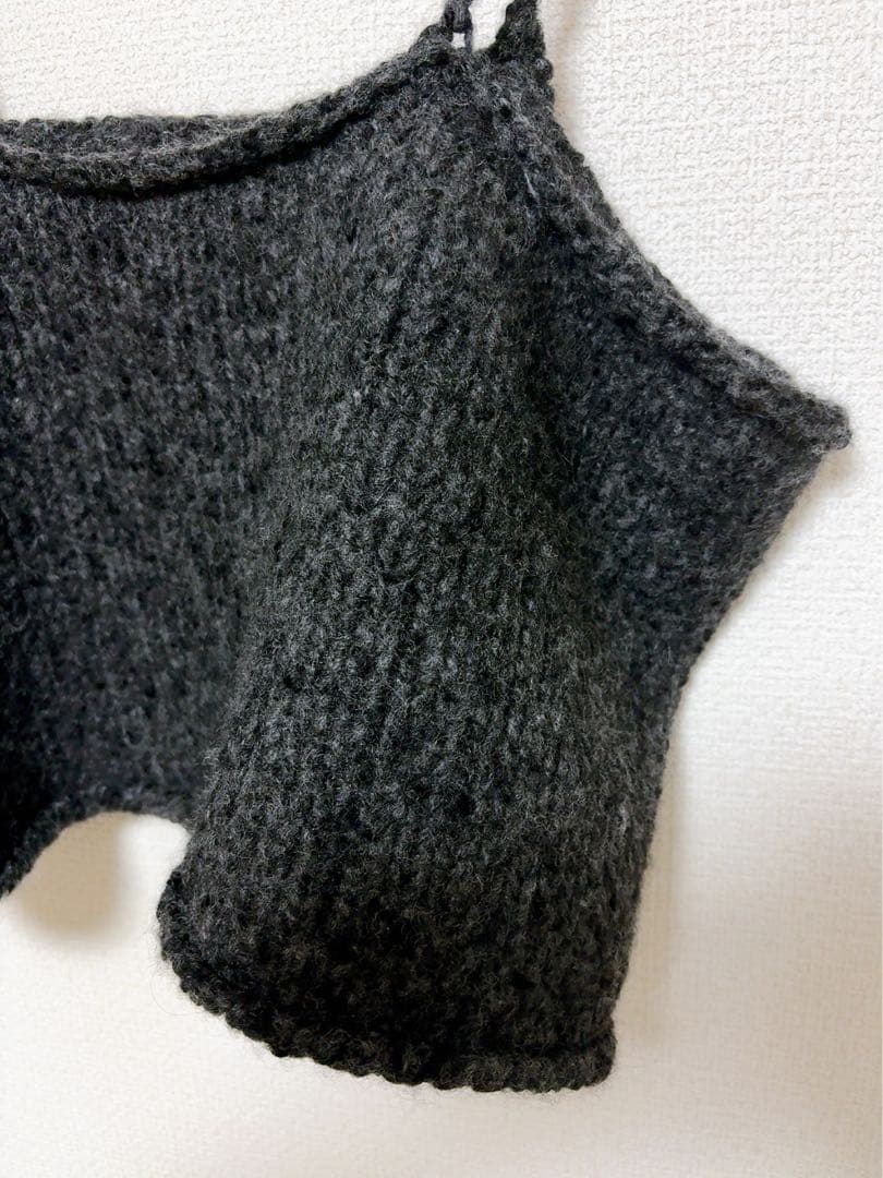 かぐれ アルパカウールブークレニットキャミソール - メルカリ