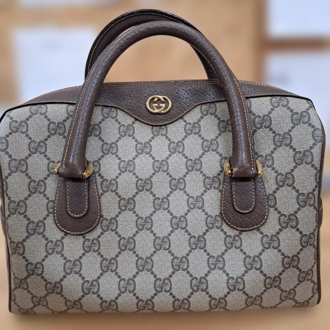 GUCCI GGモノグラム ハンドバッグ　最終値下げ Gucci Bamboo 1974 Jumbo GG Monogram Canvas and Leather Crossbody