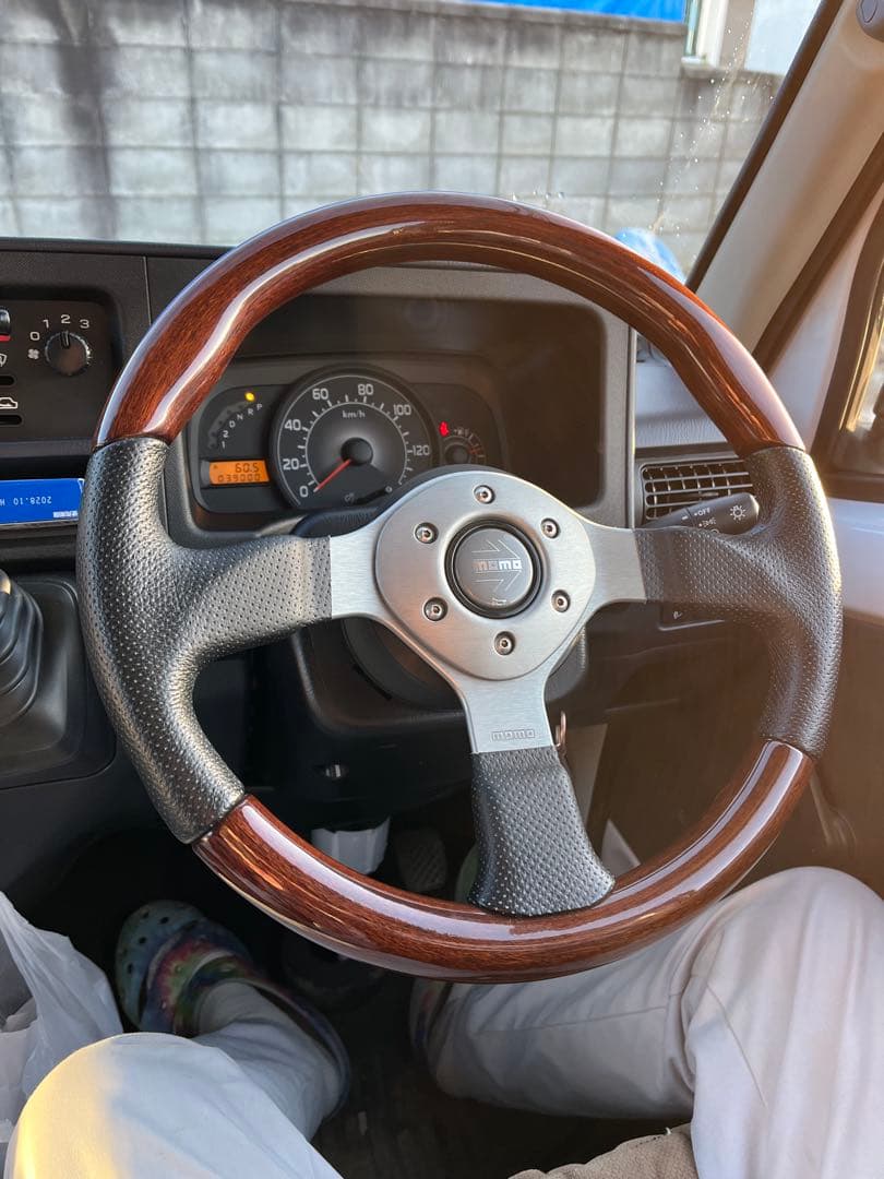 momoファイターウッド＆レザー コンビ35cm rim_f-34