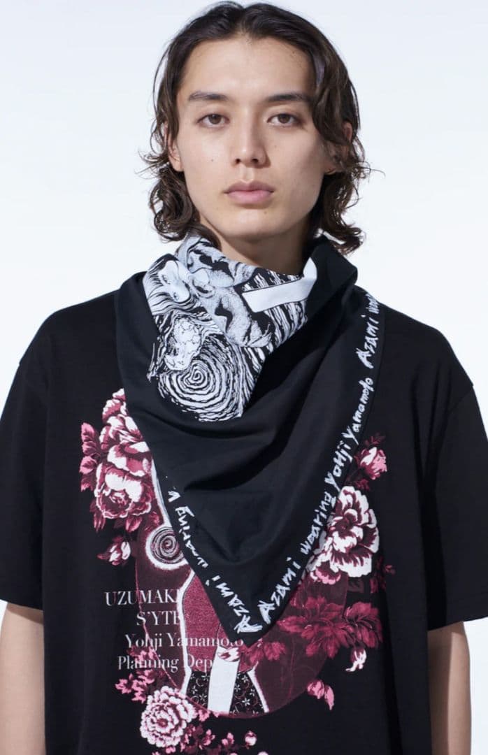 完売品ヨウジヤマモト S'YTE 伊藤潤二 うずまき あざみ スカーフYOHJI