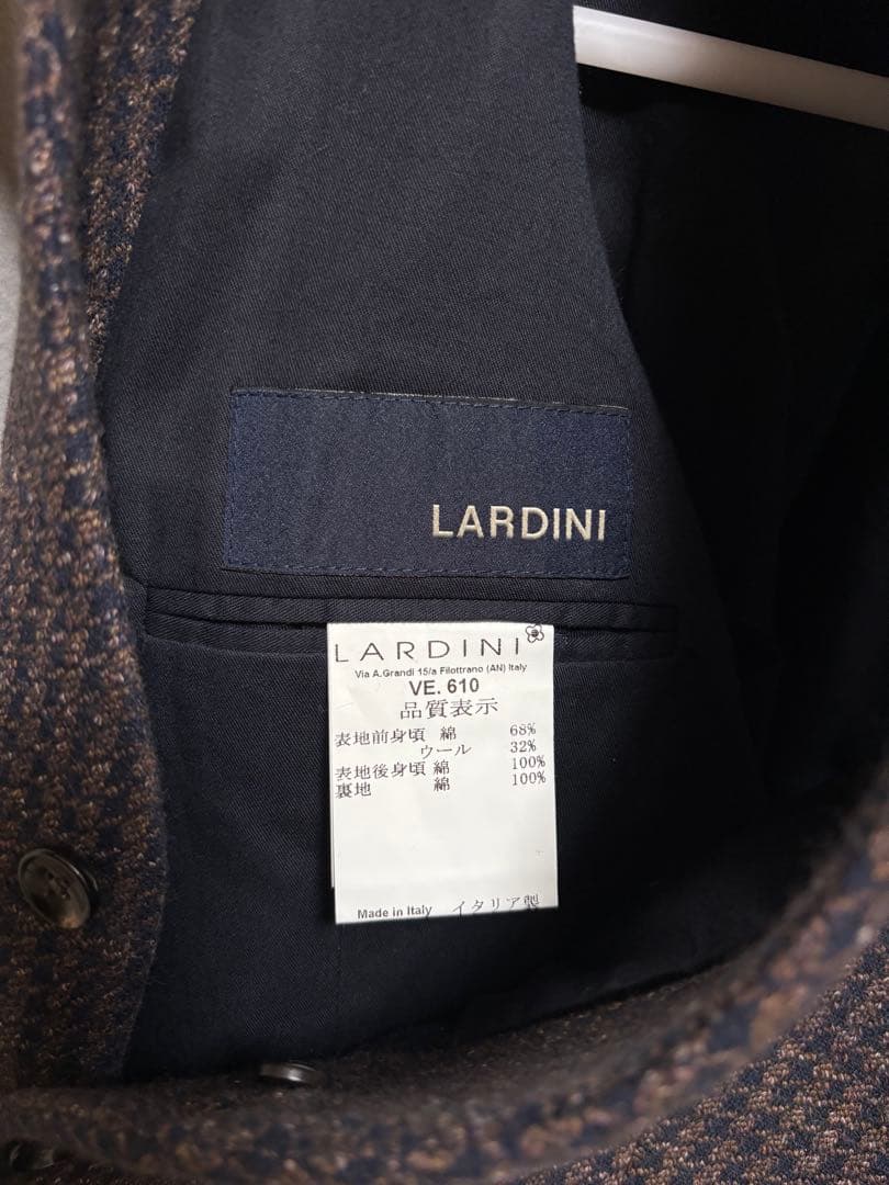 美品】LARDINI ツイードベスト ジレ 千鳥格子 サイズ46