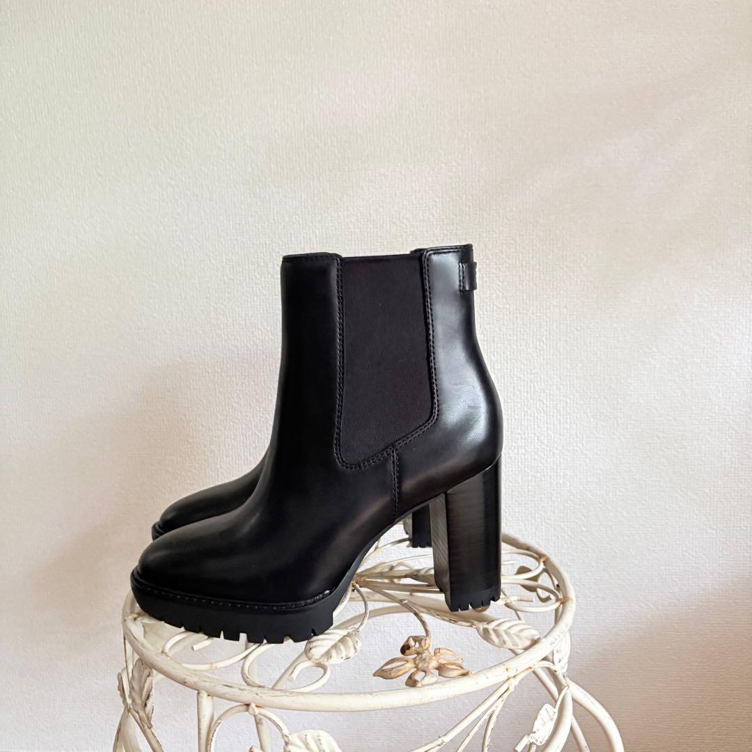 新品同様ラルフローレンプラットフォームショートブーツ - 靴新 モデル