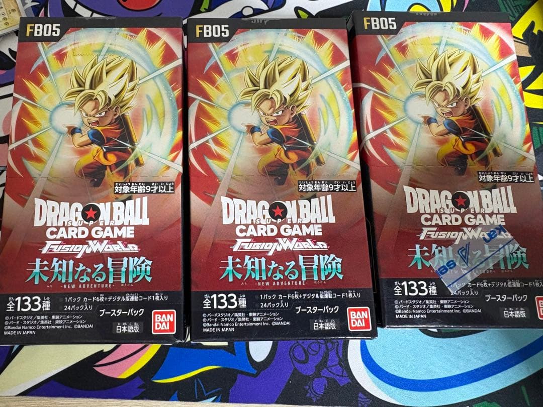 【テープ付き】未知なる冒険　3BOX Amazon.co.jp: 【特典アニバーサリーパック01+02各3パック付き