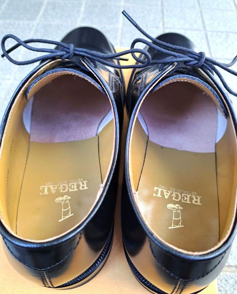 リーガルREGAL 2504 プレーントゥ 24.5cm