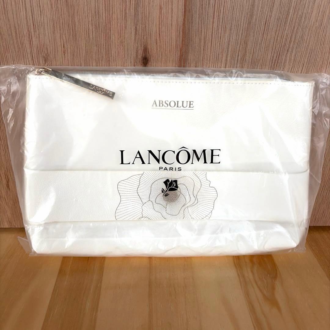 LANCOME ABSOLUE ホワイトポーチ ノベルティ 新品未使用 - メルカリ