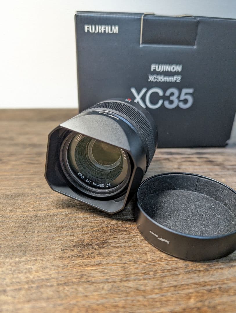 FUJIFILM交換レンズ xc35 35mmf2レンズ 角型レンズフード付き - メルカリ