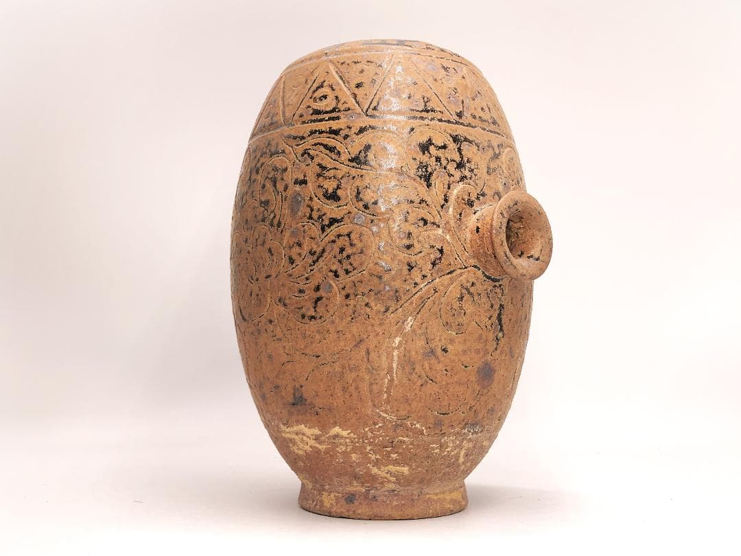 緑釉横口壺 】 大陸伝来蔵出品 博物館・資料館収蔵級