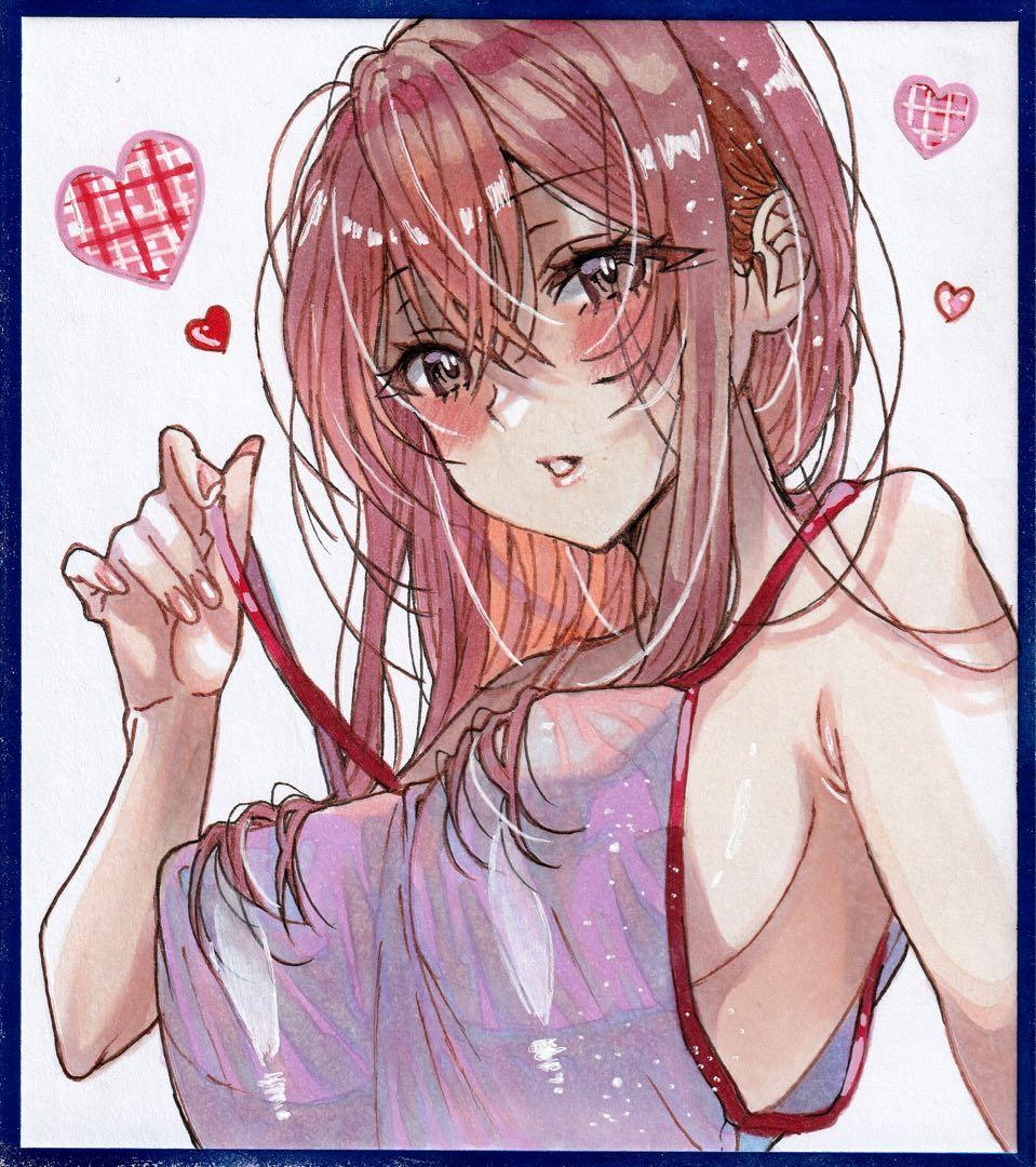 本物ハンドメイド・手芸 - は*む様 手描きイラスト アナログイラスト