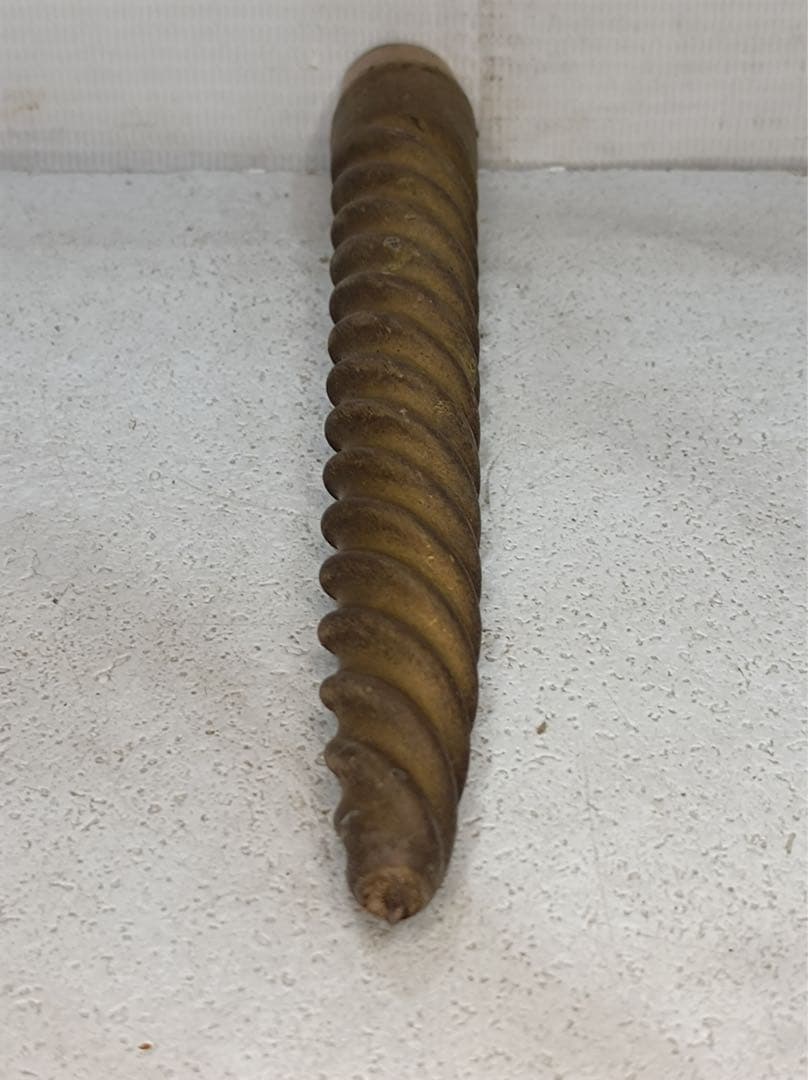 八6564] 真鍮製 大理石 燭台 キャンドルスタンド