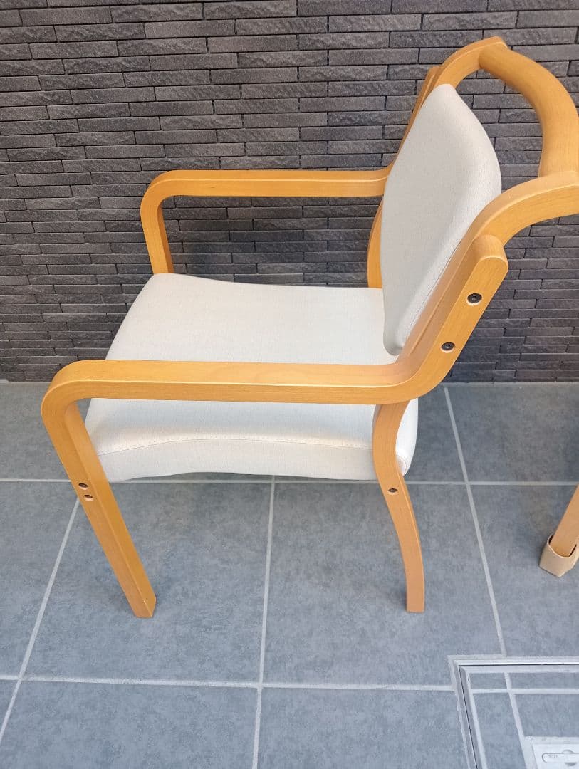 木製スタッキングチェアLION天然木2脚 - メルカリ