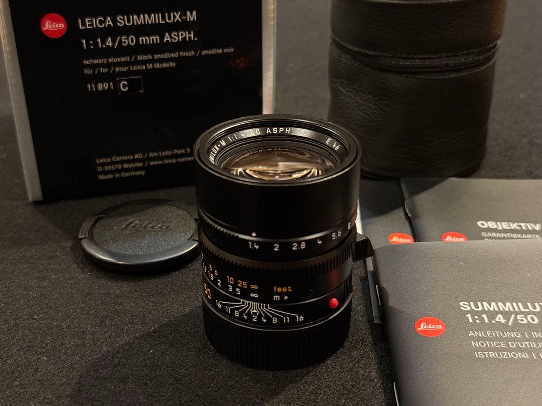 【極美品】LEICA SUMMILUX-M 50mm f/1.4 ASPH. ライカ ズミルックスM f1.4/50 ASPH. ブラック / ライカオンラインストア